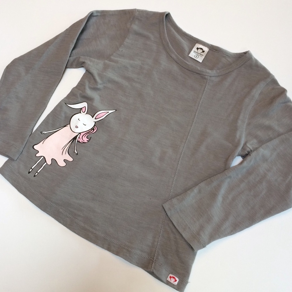 Appaman Grey Bunny Top Size 5